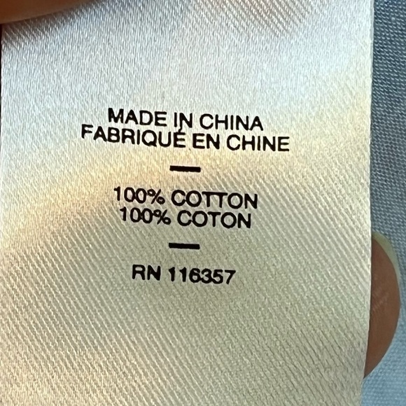 Zachary Prell Shirt Button Up Short Sleeve Light Blue 100% cotton XL - Picture 7 of 7